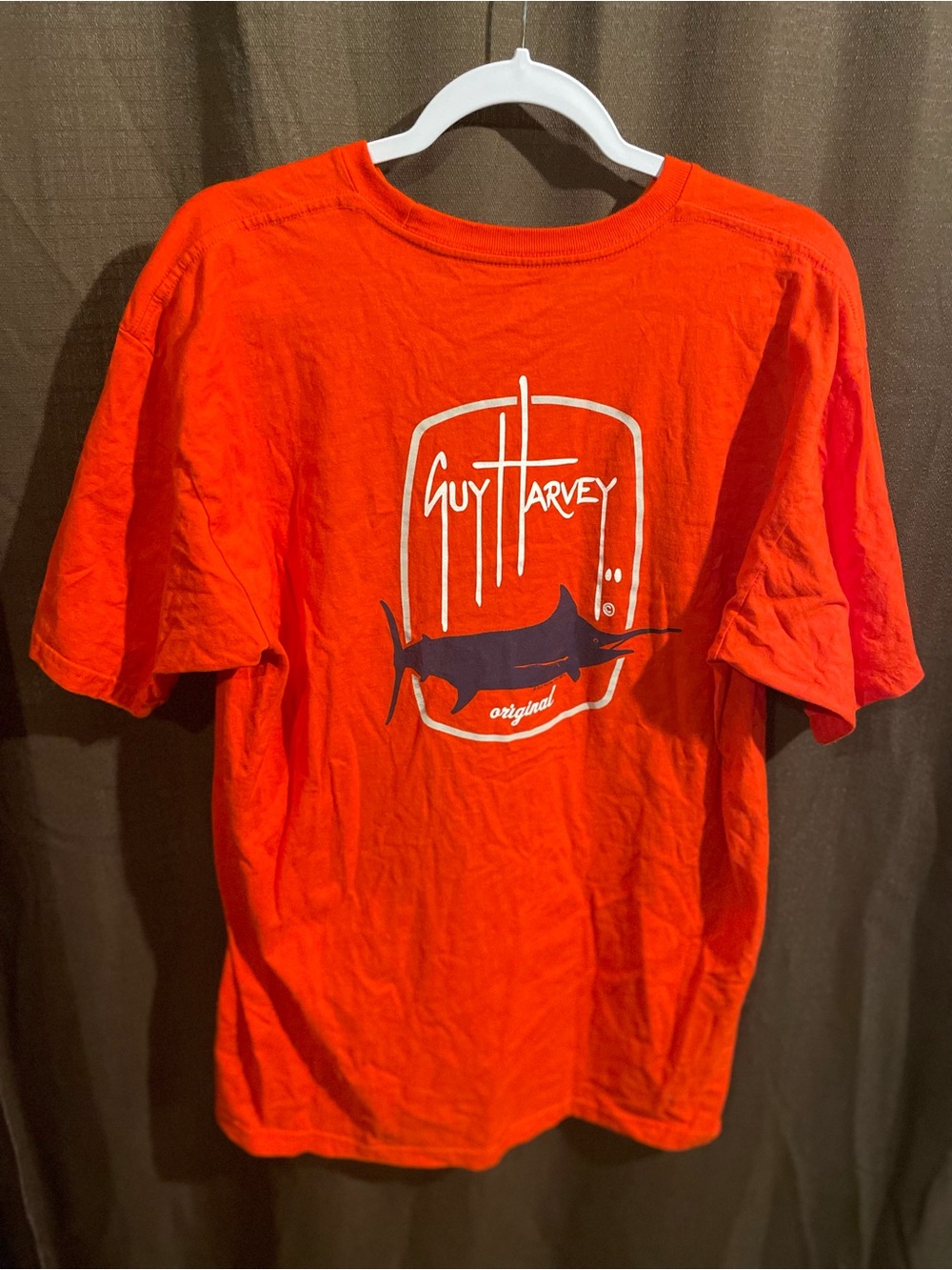 Guy Harvey Bright red Short Sleeve Tee with Chest Logo